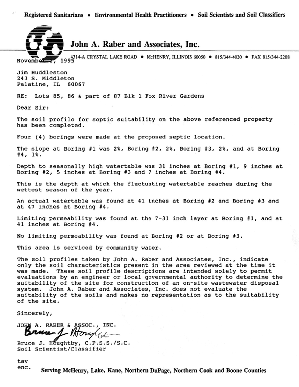 2nd street soil test cover page