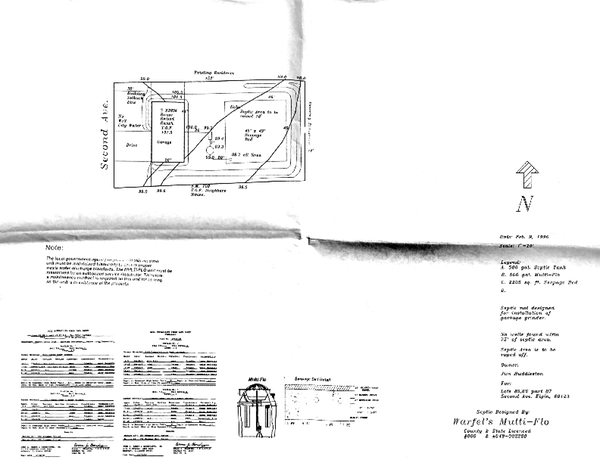 Home septic plot proposed (not built)